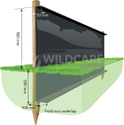 Wildcare Permanent Newt Fencing Panels
