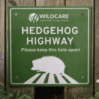 Wildcare Hedgehog Highway Sign