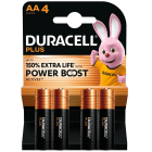 Duracell AA Batteries Power Plus - Pack of 4