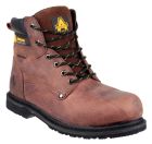 AMBLERS WELTED SAFETY BOOT CRAZY HORSE BROWN